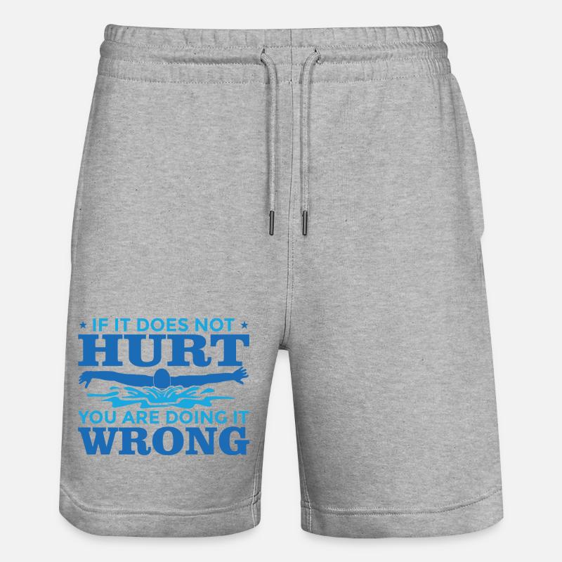 Nager - Short de jogging bio TRAINER Stanley/Stella unisexe - gris chiné