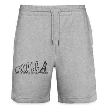 Tenue de ski Skieurs Ski Skieurs Ski Vêtements Ski - Short de jogging bio TRAINER Stanley/Stella unisexe - gris chiné - Devant - Nik (191cm) & Marisol (170cm)