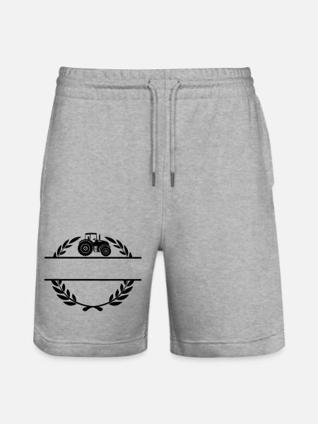 Fier du tracteur fermier - Short de jogging bio TRAINER Stanley/Stella unisexe - gris chiné