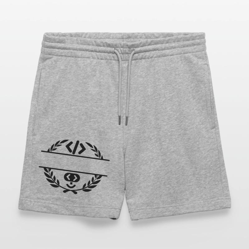 Code-Logo und Code-Smiley im Lorbeerkranz Stanley/Stella Unisex Bio Joggingshorts Trainer 