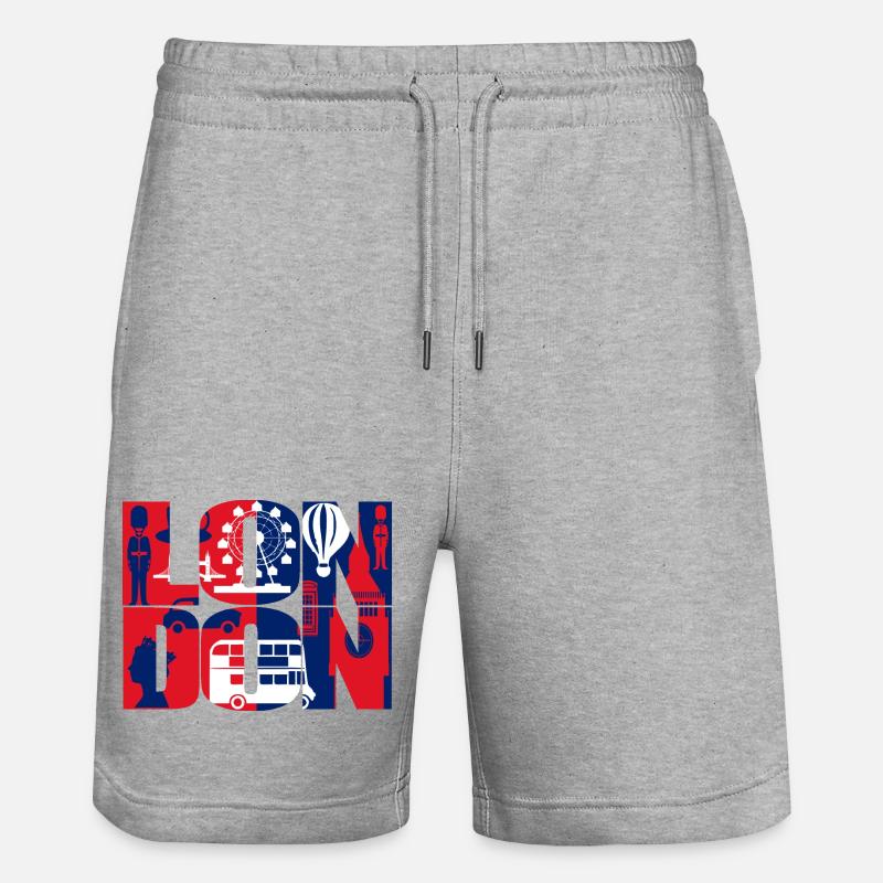 Londres - Short de jogging bio TRAINER Stanley/Stella unisexe - gris chiné