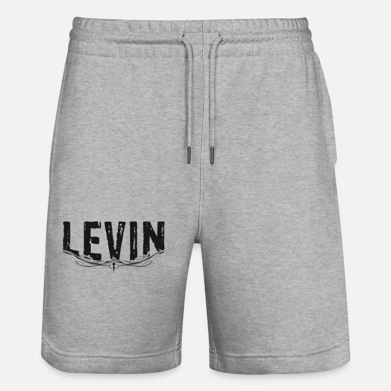 LEVIN A LEGEND - Stanley/Stella Unisex Bio Joggingshorts Trainer  - Grau meliert