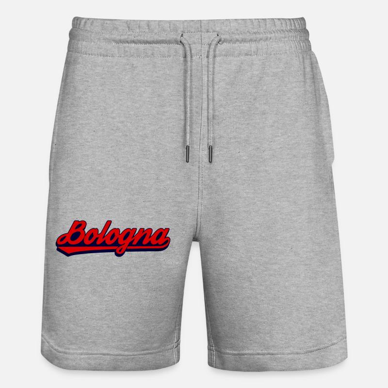 Bologna Script Retro Design - Stanley/Stella Trainer Unisex Organic Jogging Shorts - heather grey