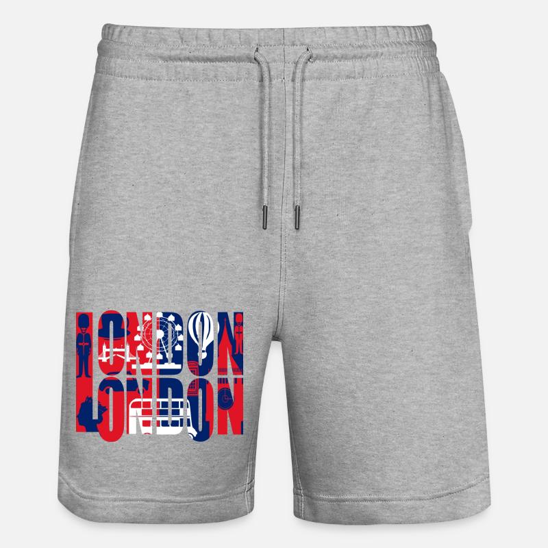 LONDON - Short de jogging bio TRAINER Stanley/Stella unisexe - gris chiné