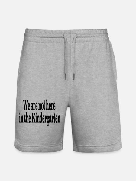 Kindergarten - Stanley/Stella Unisex Bio Joggingshorts Trainer - Grau meliert