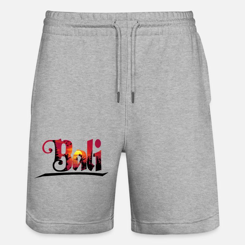 BALI - Stanley/Stella Unisex Bio Joggingshorts Trainer  - Grau meliert
