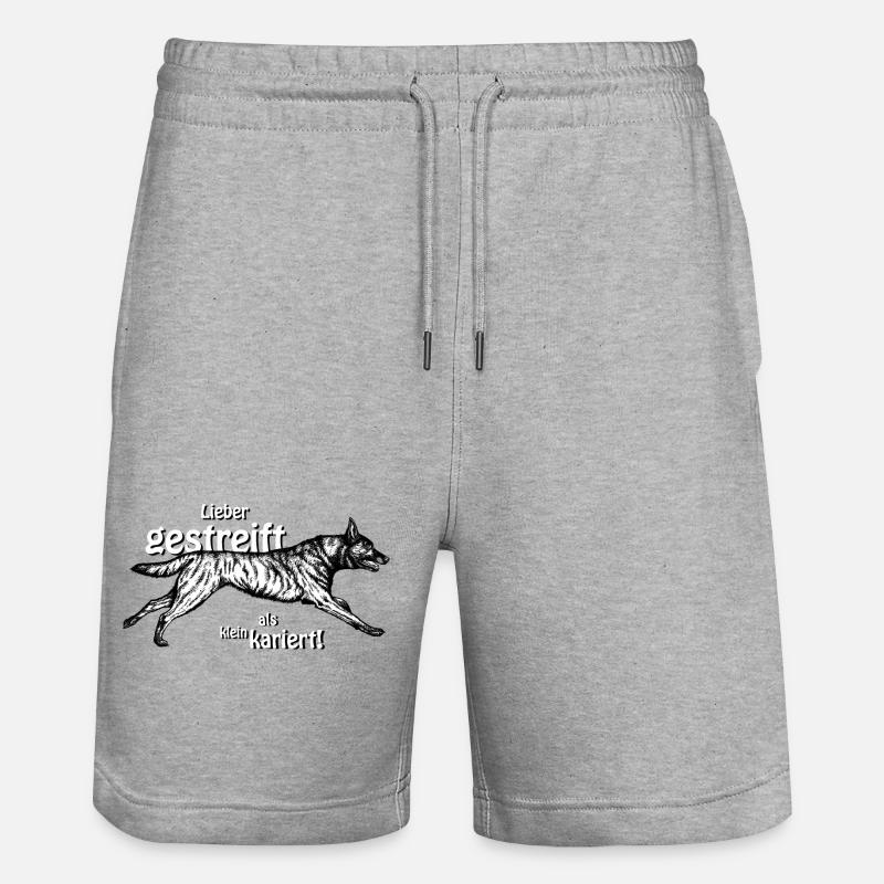 Mieux rayé que mesquin - 3 - Short de jogging bio TRAINER Stanley/Stella unisexe - gris chiné