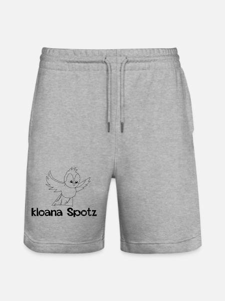 kloana Spotz-kleiner Spatz,Austrian dialect - Stanley/Stella Trainer Unisex Organic Jogging Shorts - heather grey
