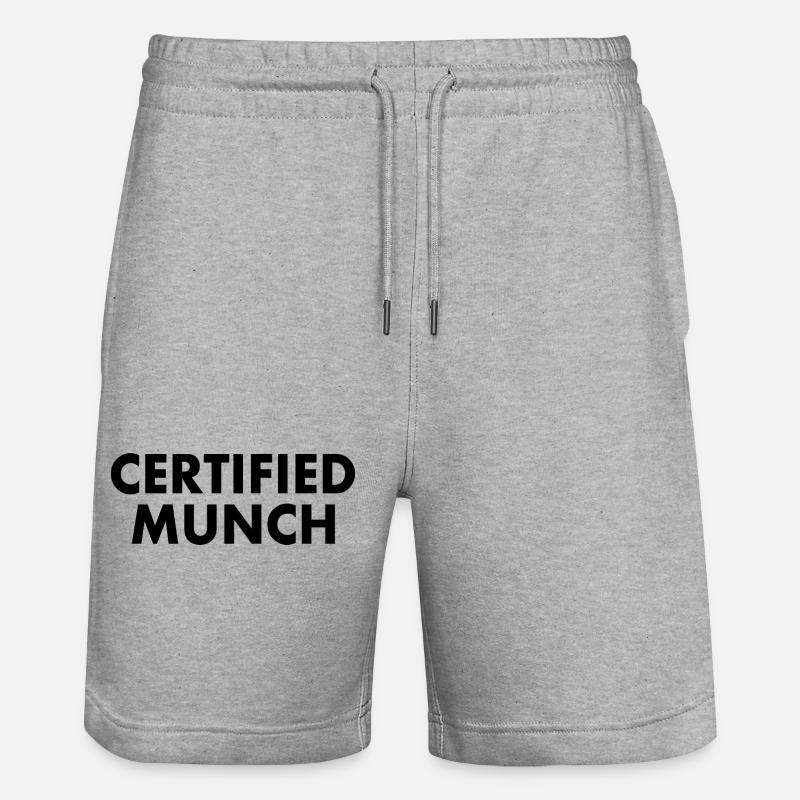 Certified munch - Short de jogging bio TRAINER Stanley/Stella unisexe - gris chiné