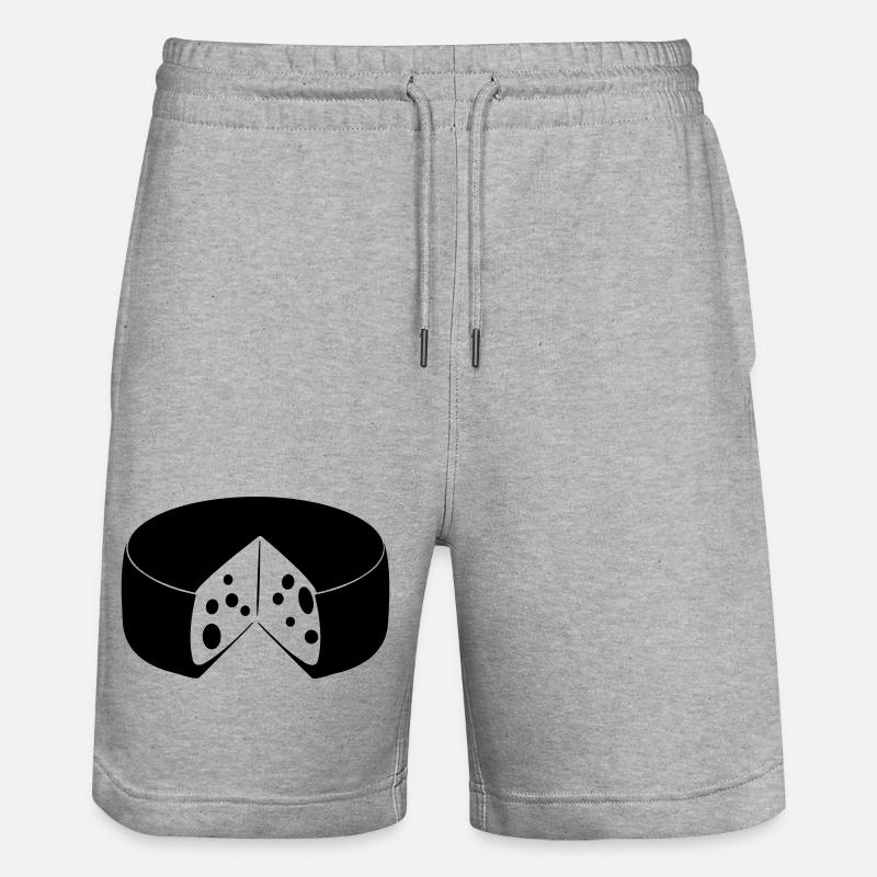 Fromage avec découpe - Short de jogging bio TRAINER Stanley/Stella unisexe - gris chiné