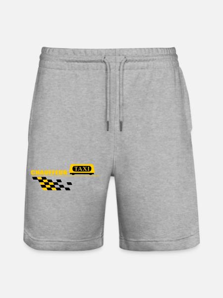 Taxi driver - Stanley/Stella Trainer Unisex Organic Jogging Shorts - heather grey