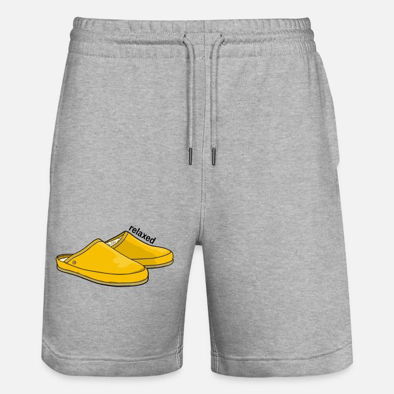 Relaxed yellow - Stanley/Stella Unisex Bio Joggingshorts Trainer  - Grau meliert