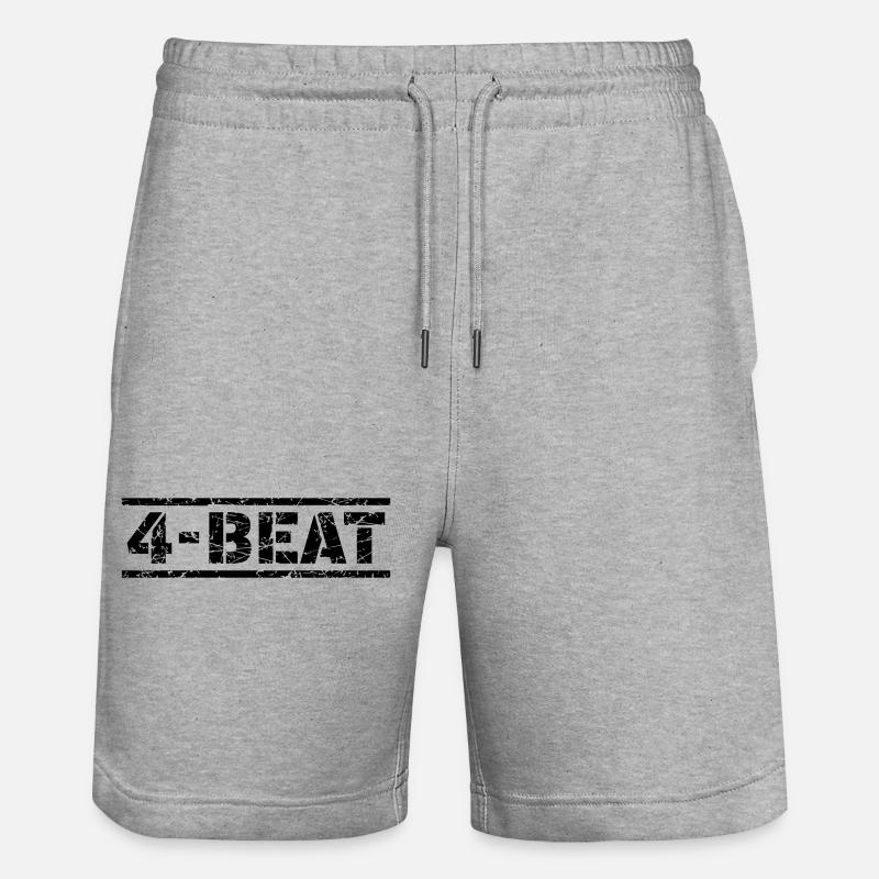 4 Beat - Stanley/Stella Trainer Unisex Organic Jogging Shorts - heather grey