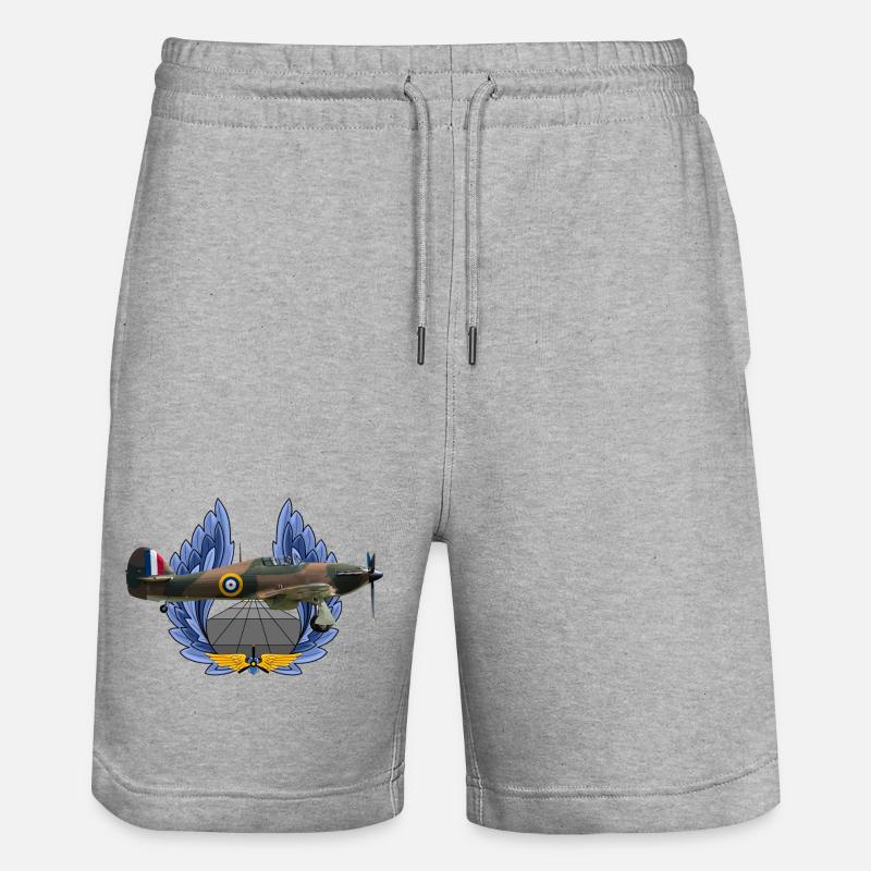 Ouragan - Short de jogging bio TRAINER Stanley/Stella unisexe - gris chiné