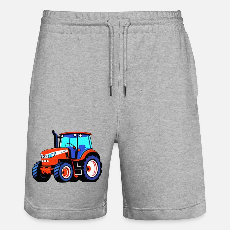 Traktor - Stanley/Stella Unisex Bio Joggingshorts Trainer  - Grau meliert