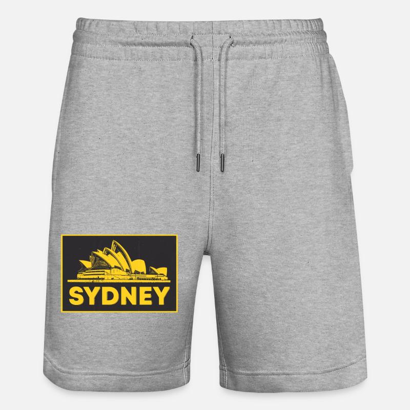 Sydney, Opéra d’Australie - Short de jogging bio TRAINER Stanley/Stella unisexe - gris chiné