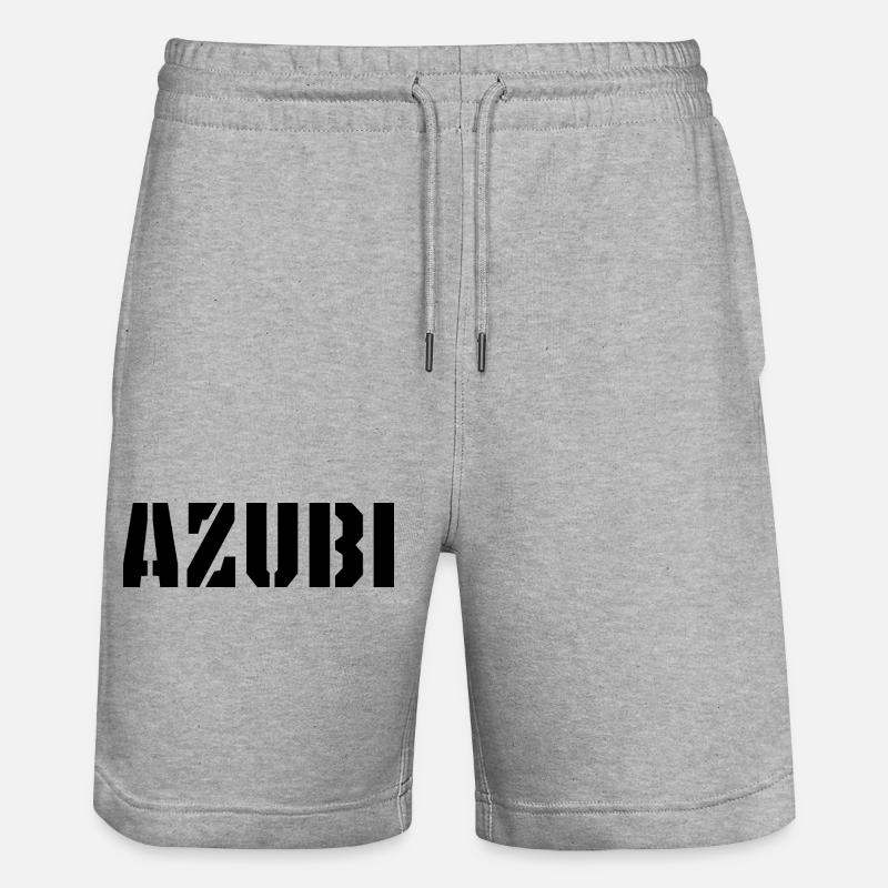 Azubi Tshirt - Stanley/Stella Unisex Bio Joggingshorts Trainer  - Grau meliert