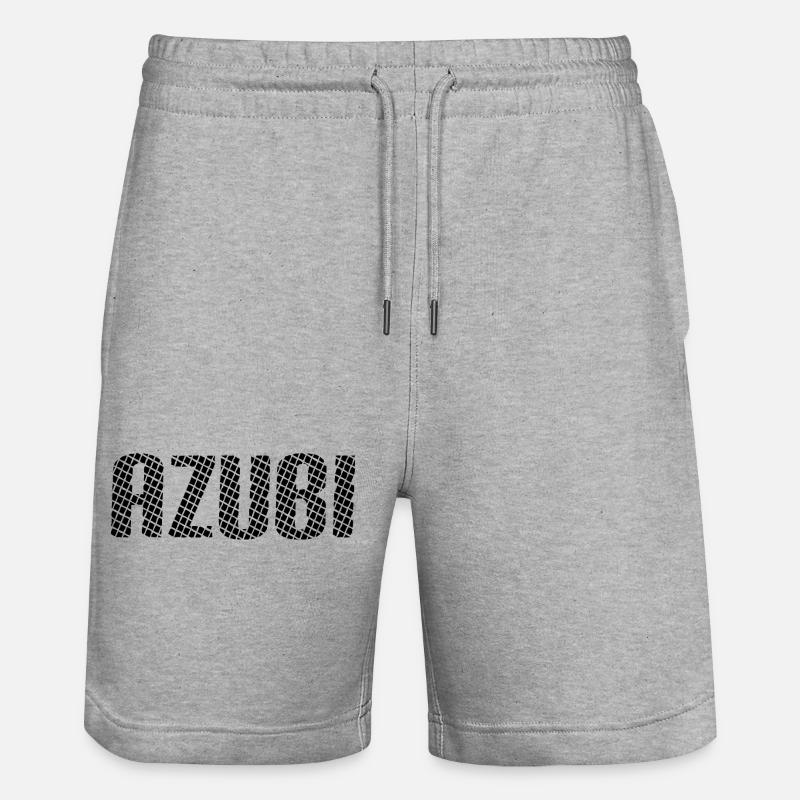 Azubi Tshirt 6 23 schwarz - Stanley/Stella Unisex Bio Joggingshorts Trainer  - Grau meliert