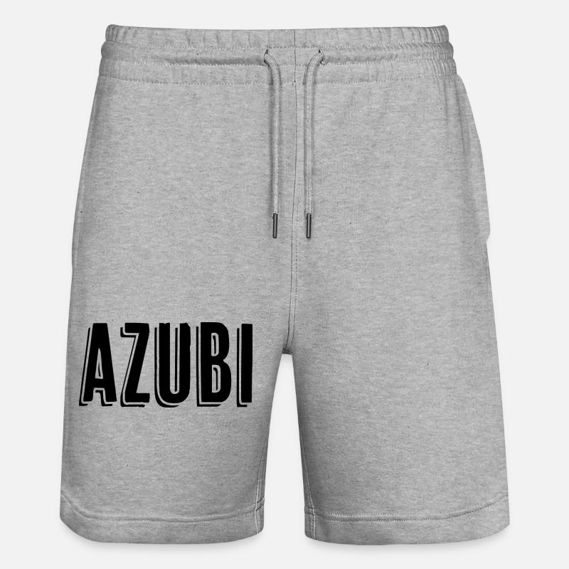 Azubi Tshirt 9 23 schwarz - Stanley/Stella Unisex Bio Joggingshorts Trainer  - Grau meliert