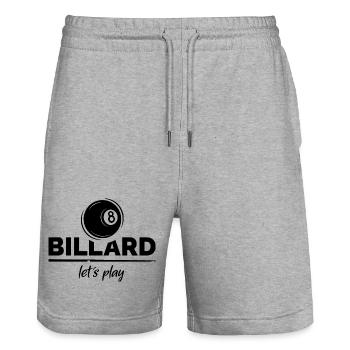 billard 8 ball pool fans Freudne Verein Team cup - Stanley/Stella Unisex Bio Joggingshorts Trainer  - Grau meliert - Vorne - Nik (191cm) & Marisol (170cm)