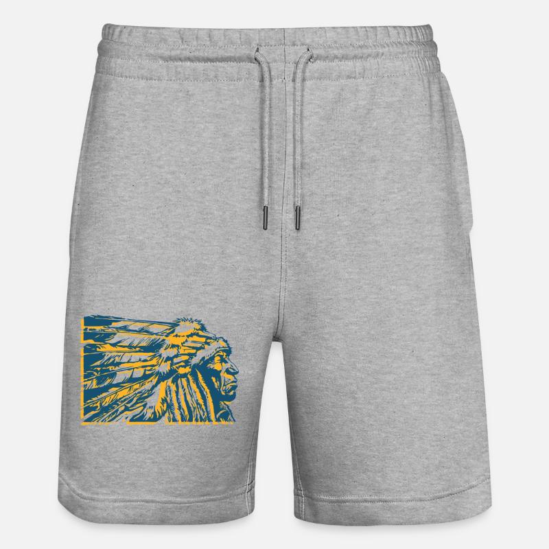 Chief bico - Short de jogging bio TRAINER Stanley/Stella unisexe - gris chiné