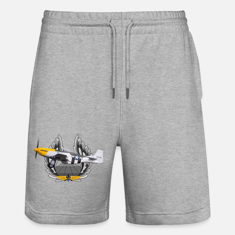 P-51 - Short de jogging bio TRAINER Stanley/Stella unisexe - gris chiné