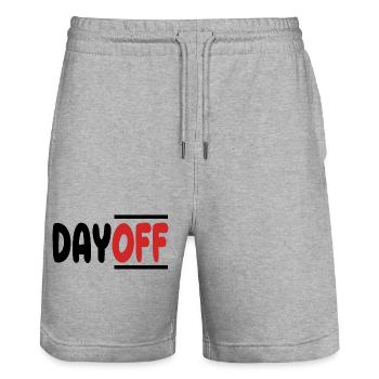 Freier Tag Auszeit von der Arbeit zum Entspannen - Stanley/Stella Unisex Bio Joggingshorts Trainer  - Grau meliert - Vorne - Nik (191cm) & Marisol (170cm)