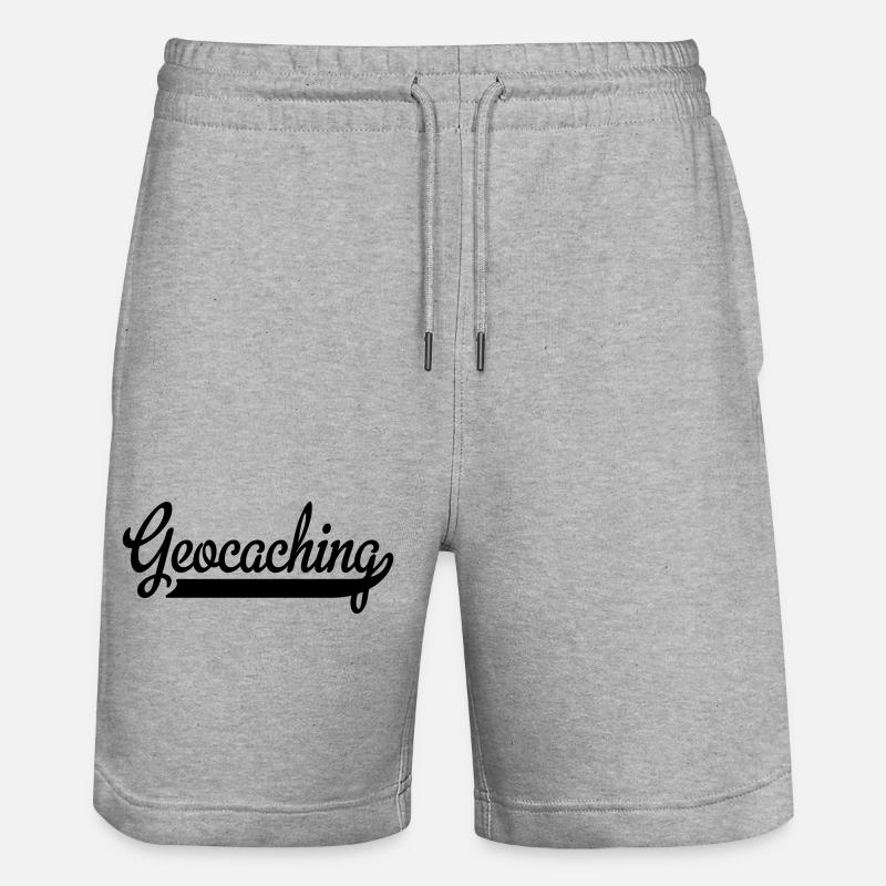 Geocaching - Stanley/Stella Trainer Unisex Organic Jogging Shorts - heather grey
