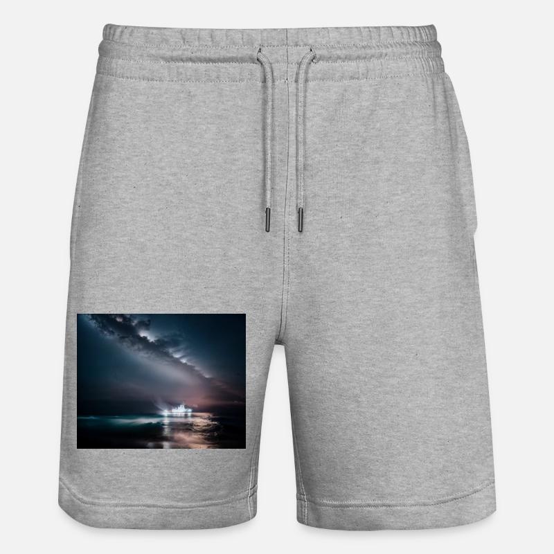 Expédier la nuit - Short de jogging bio TRAINER Stanley/Stella unisexe - gris chiné