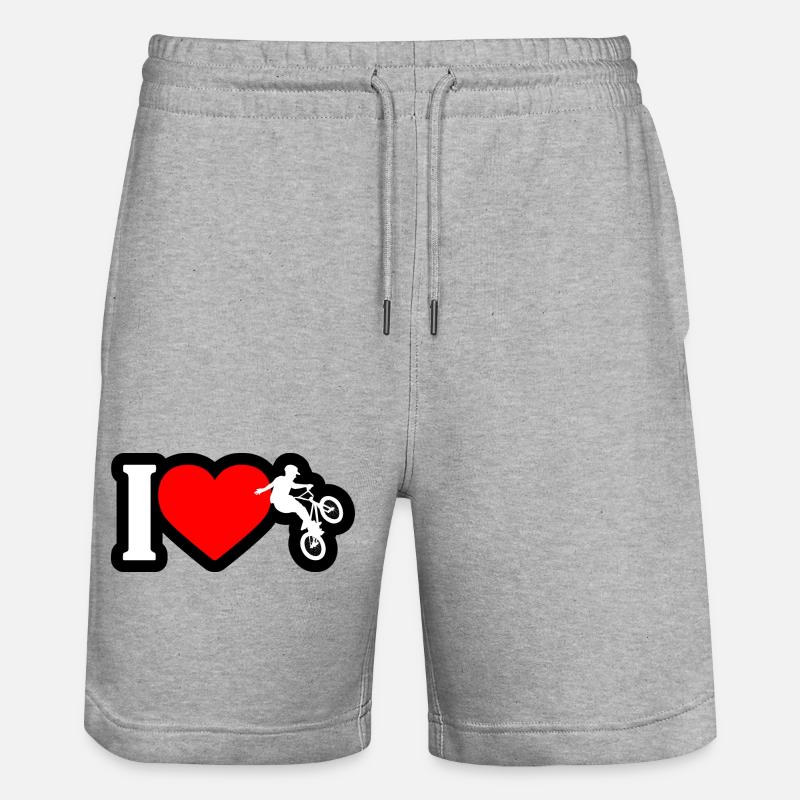 J’adore le BMX Freestyle - Short de jogging bio TRAINER Stanley/Stella unisexe - gris chiné