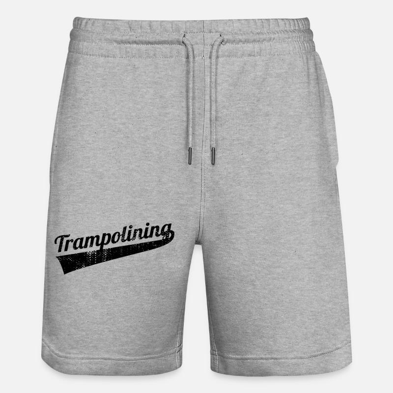 Saut de trampoline - Short de jogging bio TRAINER Stanley/Stella unisexe - gris chiné