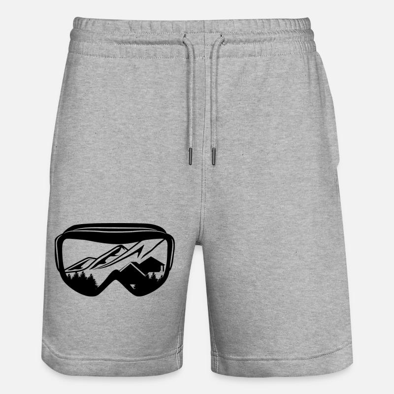 Lunettes de snowboard - Short de jogging bio TRAINER Stanley/Stella unisexe - gris chiné