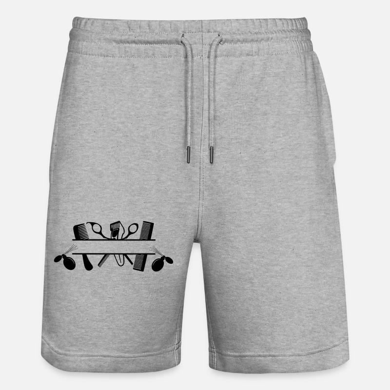 Les coiffeurs attribuent une bonne odeur - Short de jogging bio TRAINER Stanley/Stella unisexe - gris chiné