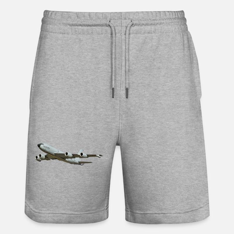 KC-135 - Stanley/Stella Trainer Unisex Organic Jogging Shorts - heather grey
