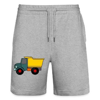 Keepauto truck sand - Stanley/Stella Trainer Unisex Organic Jogging Shorts - heather grey - Front - Nik (191cm) & Marisol (170cm)