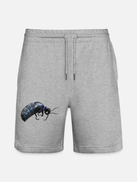 Insecte coléoptère - Short de jogging bio TRAINER Stanley/Stella unisexe - gris chiné