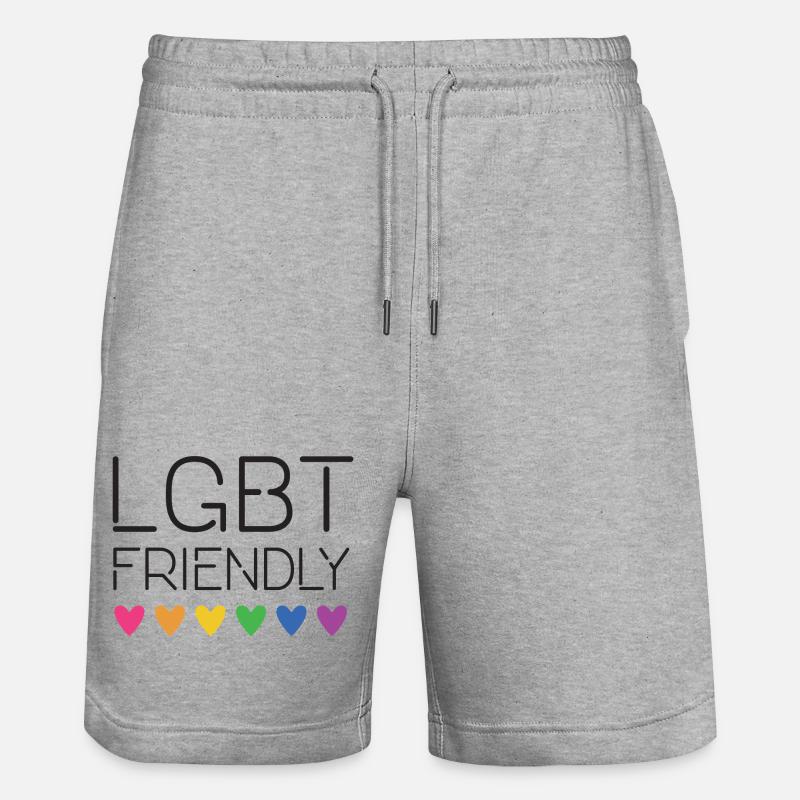 LGBT amical - Short de jogging bio TRAINER Stanley/Stella unisexe - gris chiné