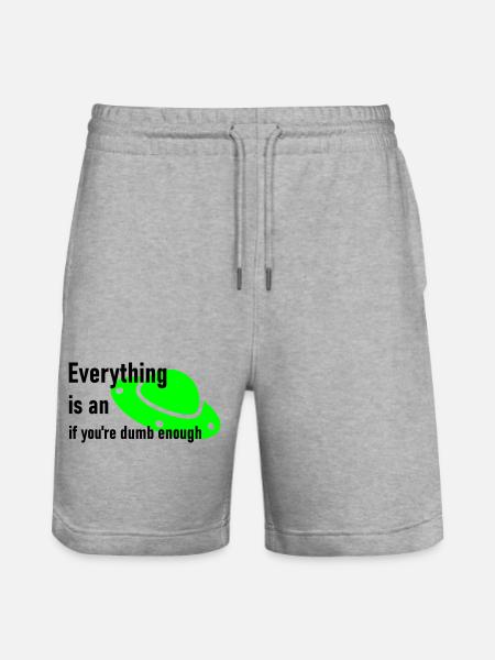 Ufo - Stanley/Stella Unisex Bio Joggingshorts Trainer  - Grau meliert