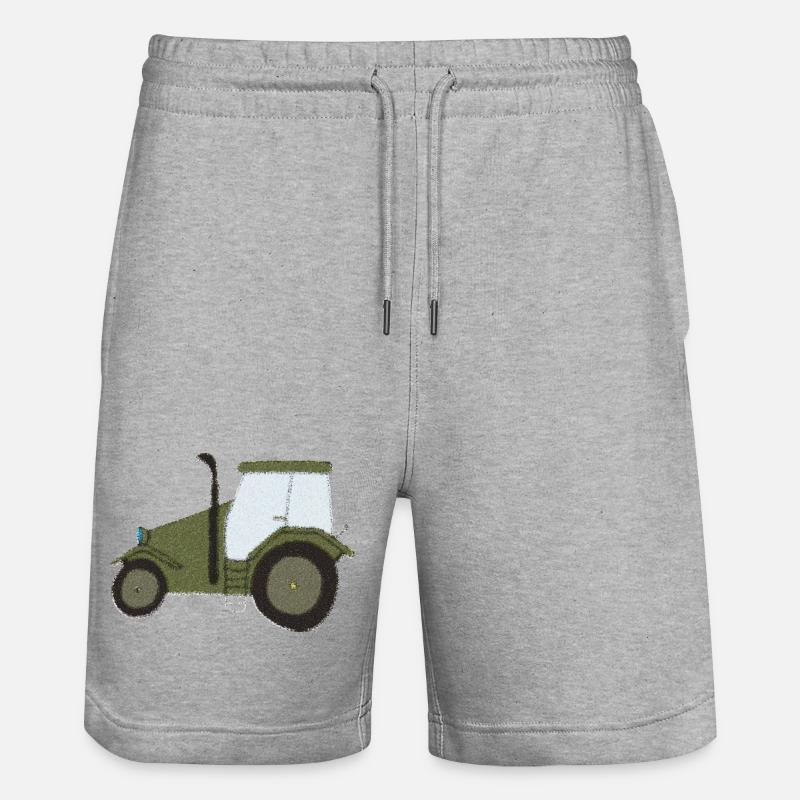 Tractor Oldtimer Impressionism - Stanley/Stella Trainer Unisex Organic Jogging Shorts - heather grey