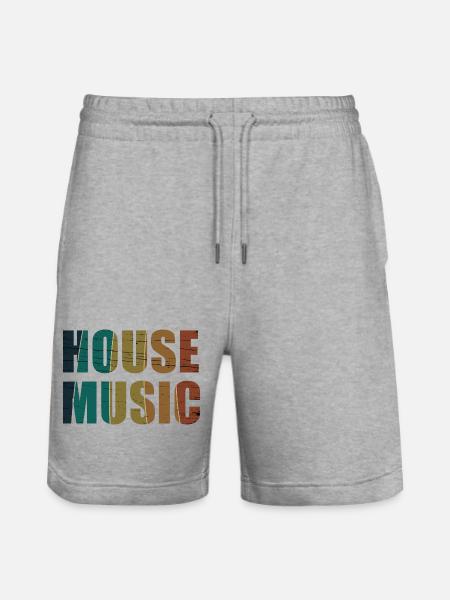 House - Stanley/Stella Unisex Bio Joggingshorts Trainer  - Grau meliert