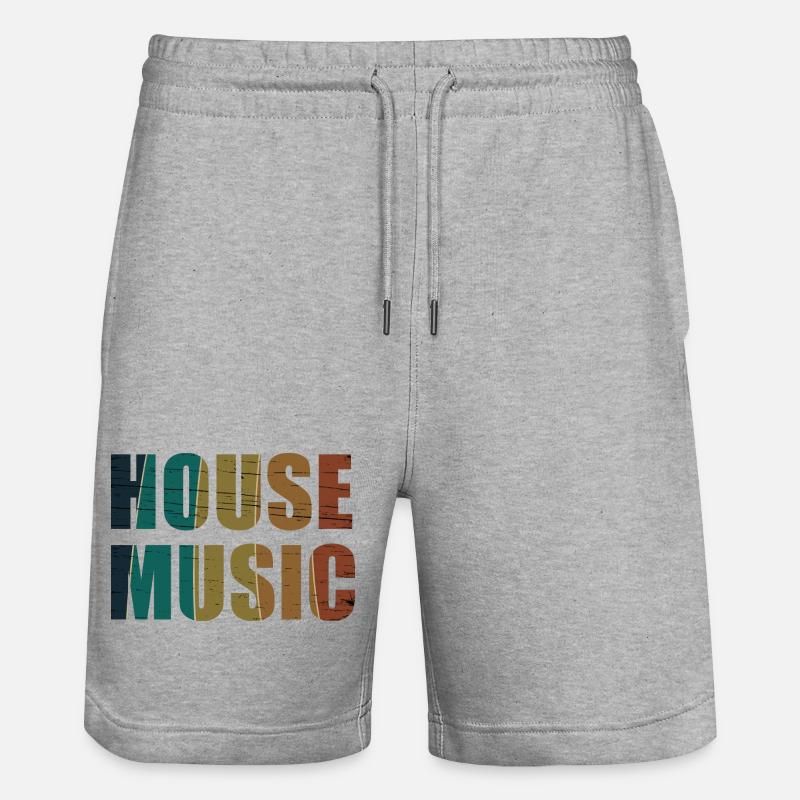 House - Stanley/Stella Unisex Bio Joggingshorts Trainer  - Grau meliert