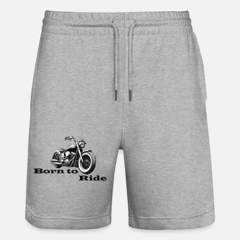 Né pour rouler - Short de jogging bio TRAINER Stanley/Stella unisexe - gris chiné