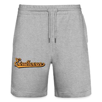 Eindhoven Retro Script - Stanley/Stella Unisex Bio Joggingshorts Trainer  - Grau meliert - Vorne - Nik (191cm) & Marisol (170cm)