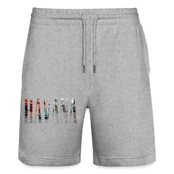 Havana | Havanna | Kuba | Cuba | Urlaub | Oldtimer - Stanley/Stella Unisex Bio Joggingshorts Trainer  - Grau meliert - Vorne - Nik (191cm) & Marisol (170cm)