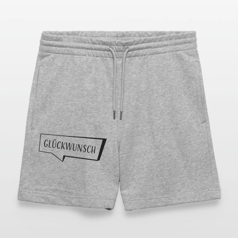 Speech bubble congratulations Stanley/Stella Trainer Unisex Organic Jogging Shorts