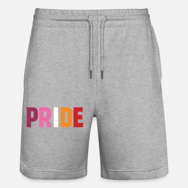 Fierté lesbienne - Short de jogging bio TRAINER Stanley/Stella unisexe - gris chiné