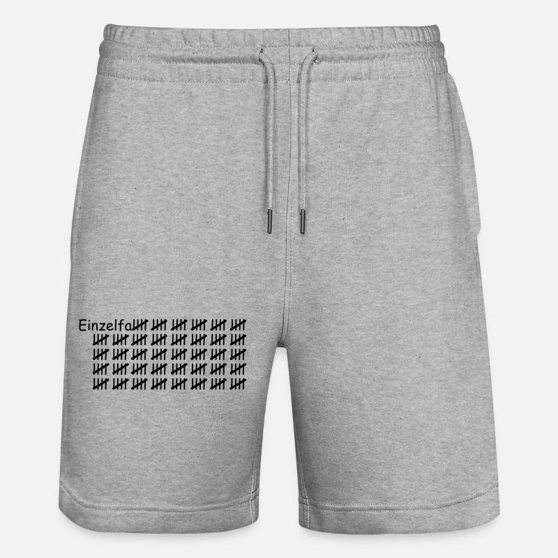 Boîtier unique noir - Short de jogging bio TRAINER Stanley/Stella unisexe - gris chiné