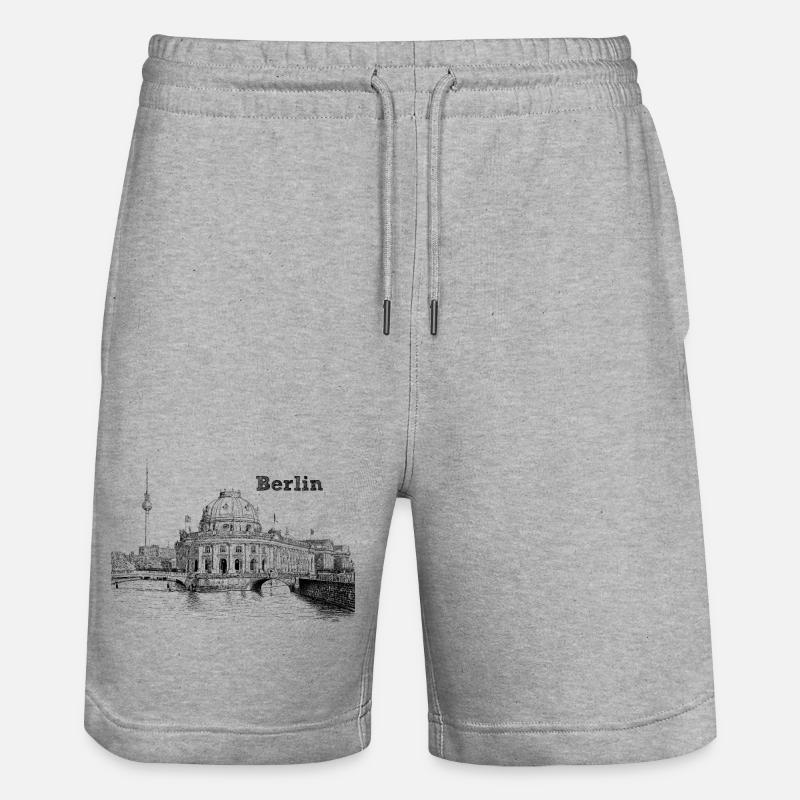 Berlin - Short de jogging bio TRAINER Stanley/Stella unisexe - gris chiné