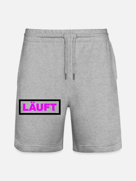 Läuft - Stanley/Stella Unisex Bio Joggingshorts Trainer  - Grau meliert