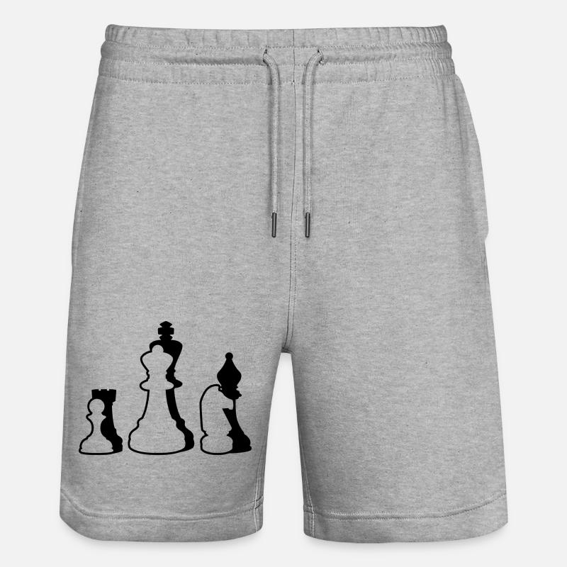 Échecs - Short de jogging bio TRAINER Stanley/Stella unisexe - gris chiné